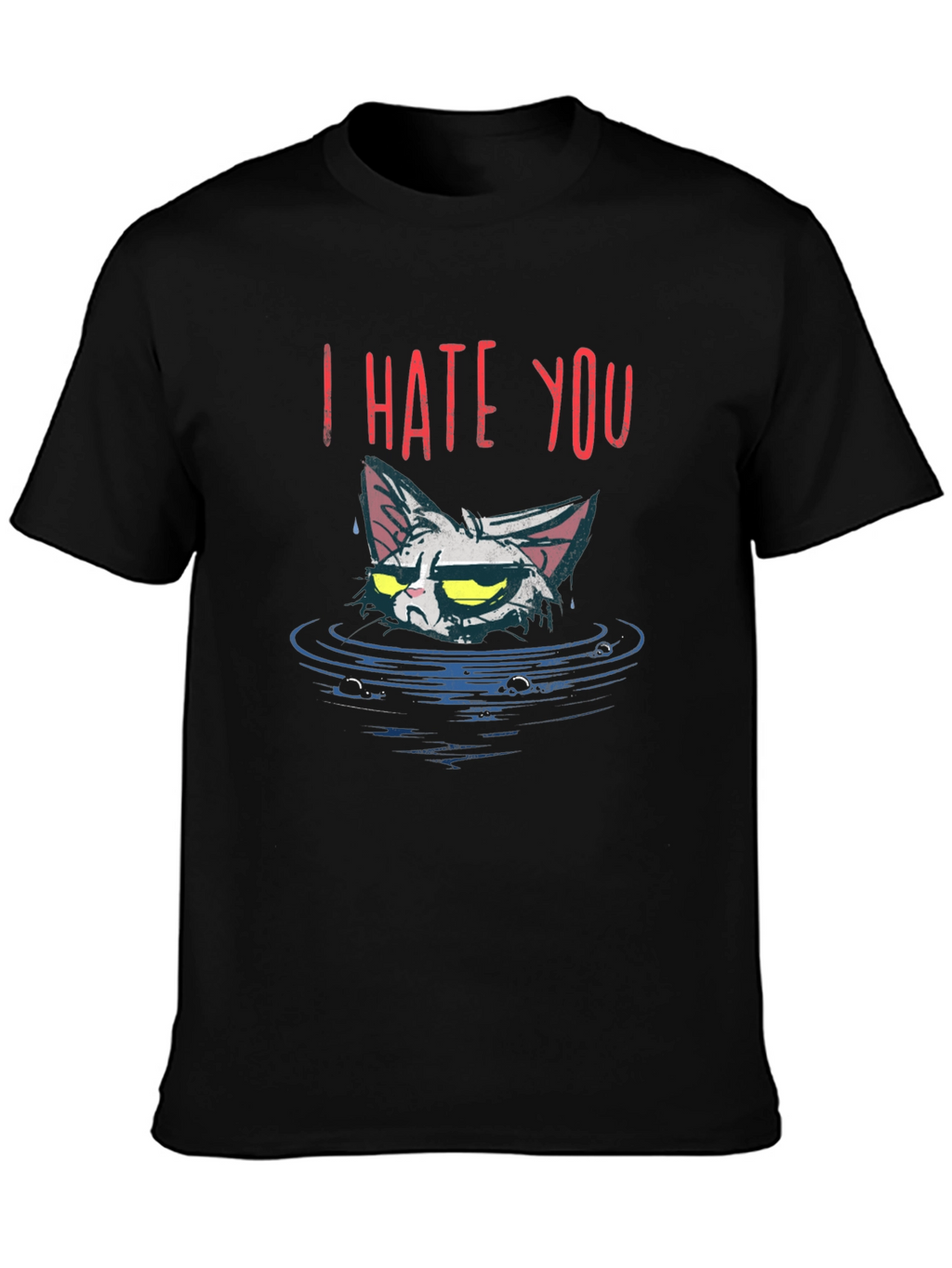 I Hate You Cat T-Shirt - Grumpy Cat Tee