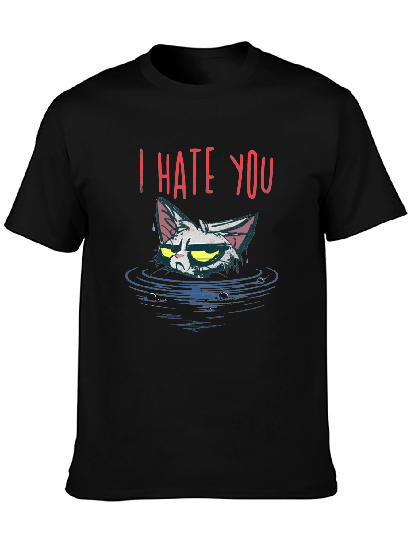 I Hate You Cat T-Shirt - Grumpy Cat Tee
