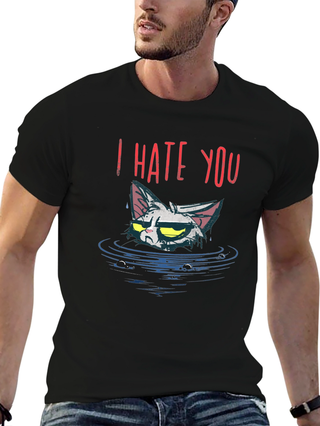 I Hate You Cat T-Shirt - Grumpy Cat Tee
