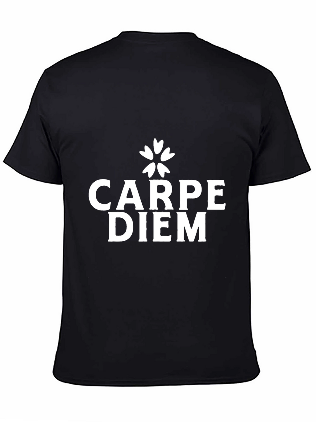 Carpe Diem Black Graphic T-Shirt