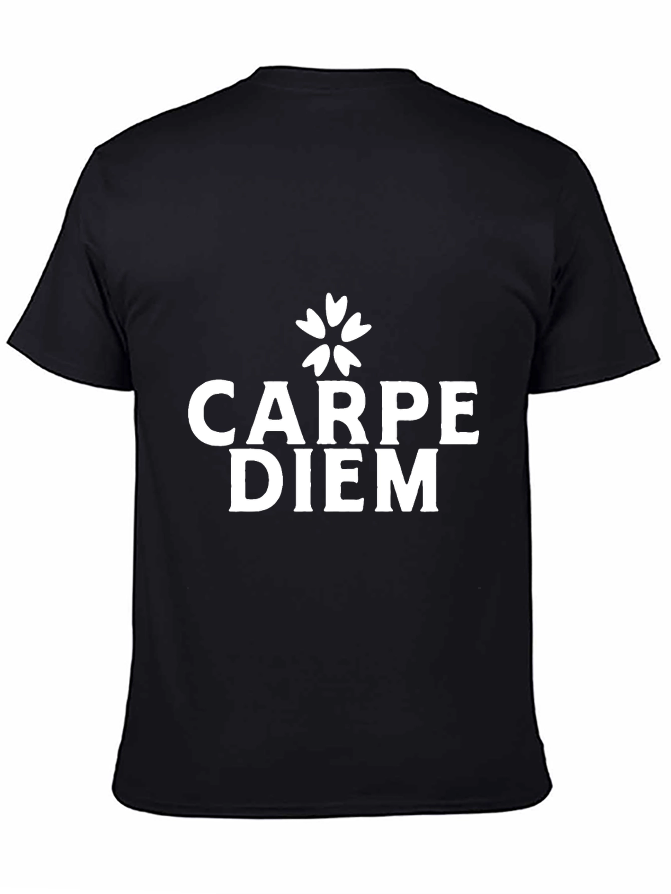Carpe Diem Black Graphic T-Shirt