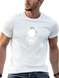 Skull & Crossbones Graphic Tee - Black