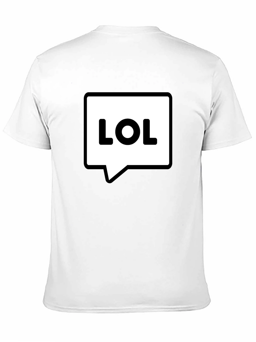 LOL Speech Bubble Black T-Shirt