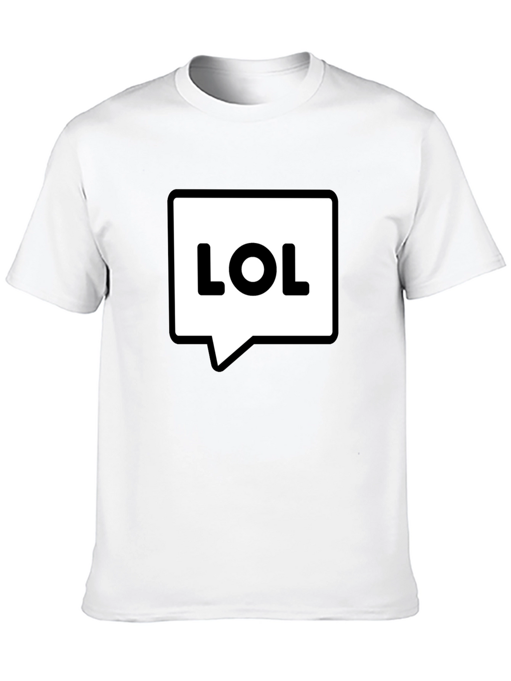 LOL Speech Bubble Black T-Shirt