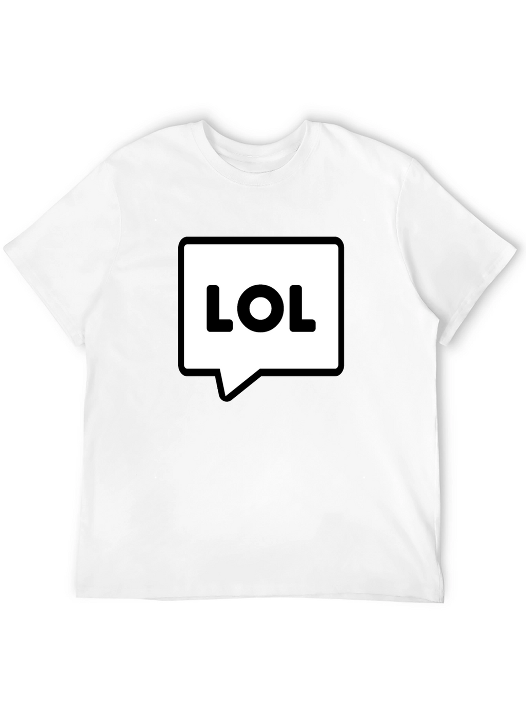 LOL Speech Bubble Black T-Shirt