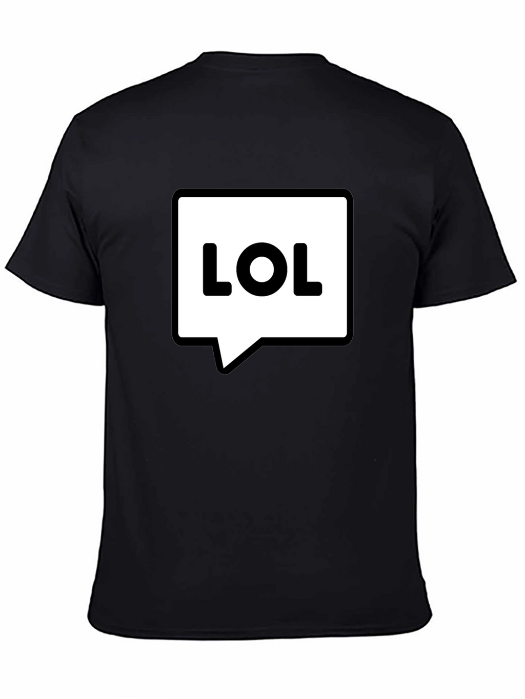 LOL Speech Bubble Black T-Shirt