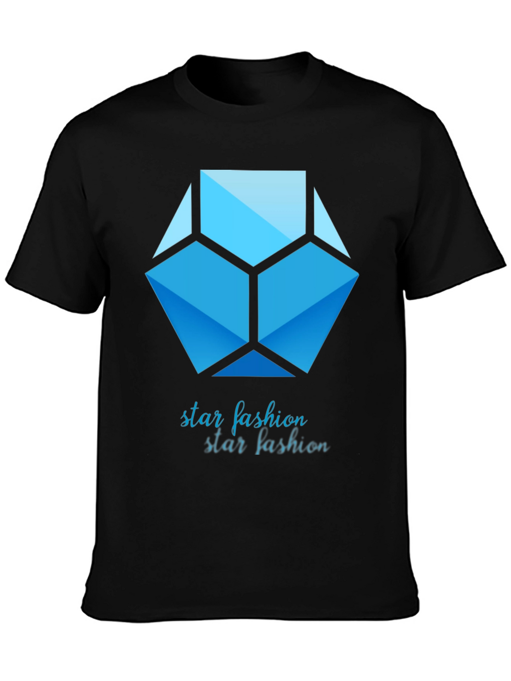 Geometric Star Fashion Graphic Print Tee