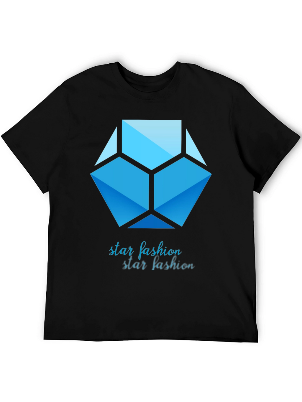 Geometric Star Fashion Graphic Print Tee
