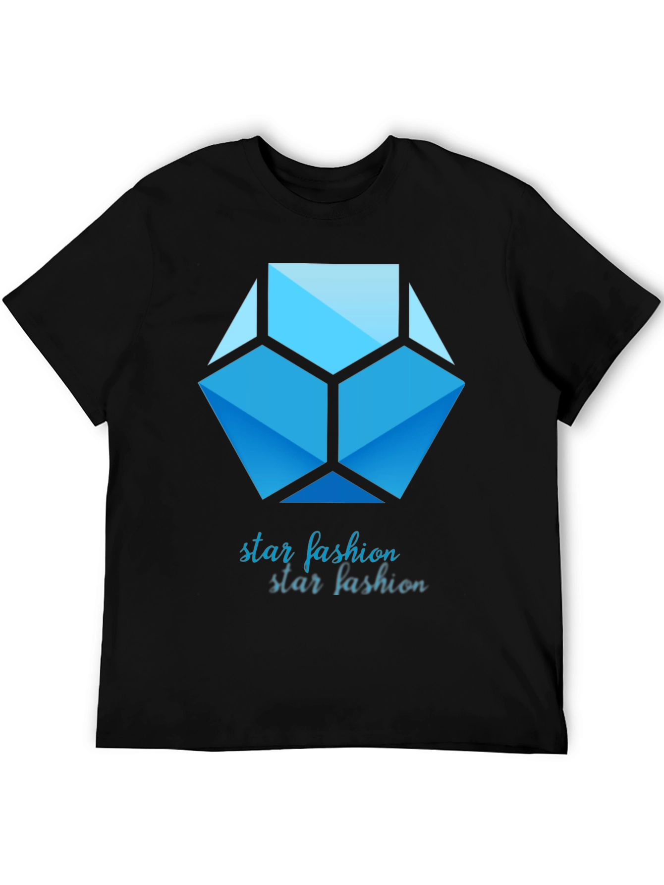 Geometric Star Fashion Graphic Print Tee