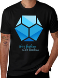 Geometric Star Fashion Graphic Print Tee