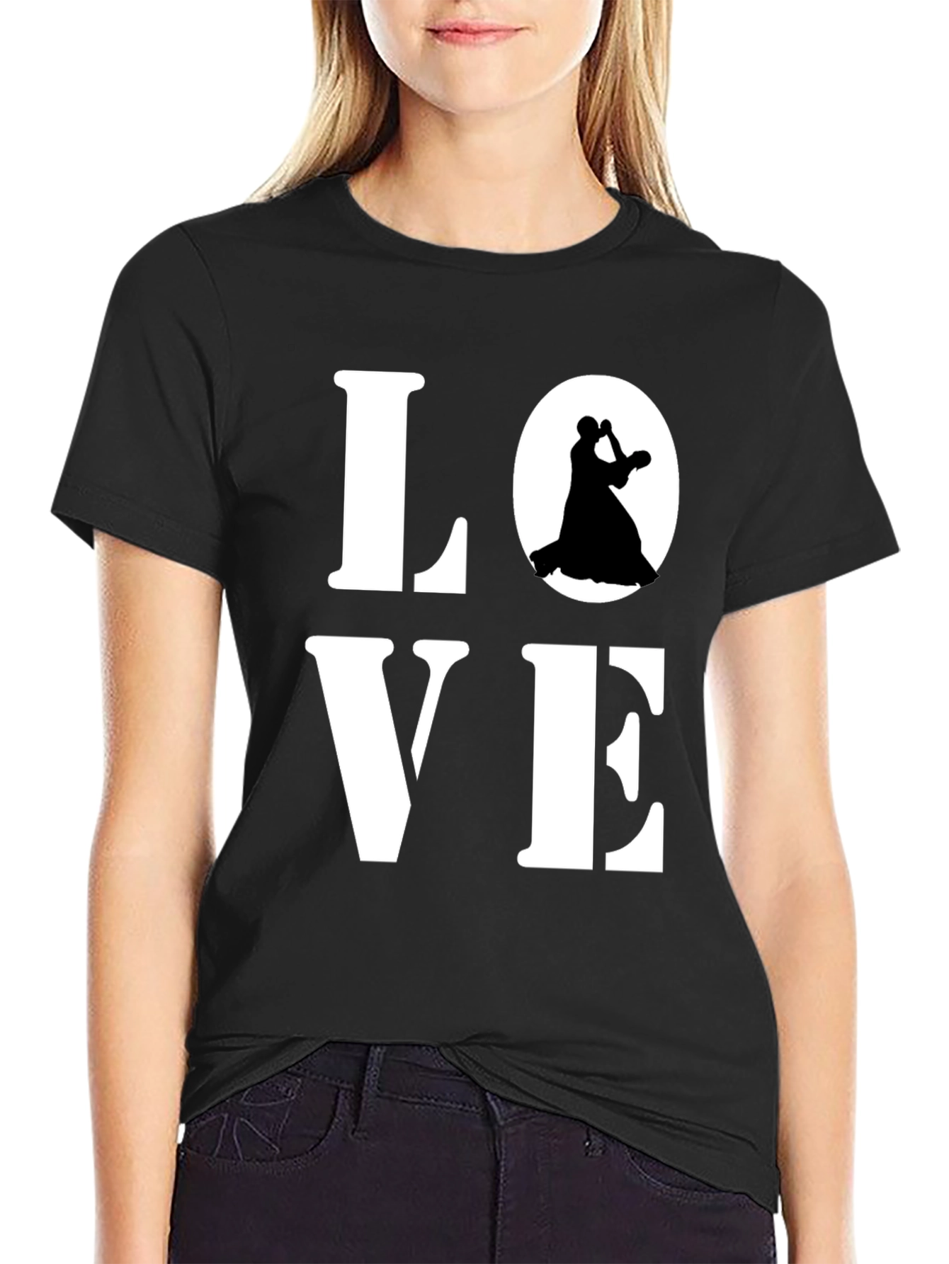 Love to Dance Graphic T-Shirt - Black