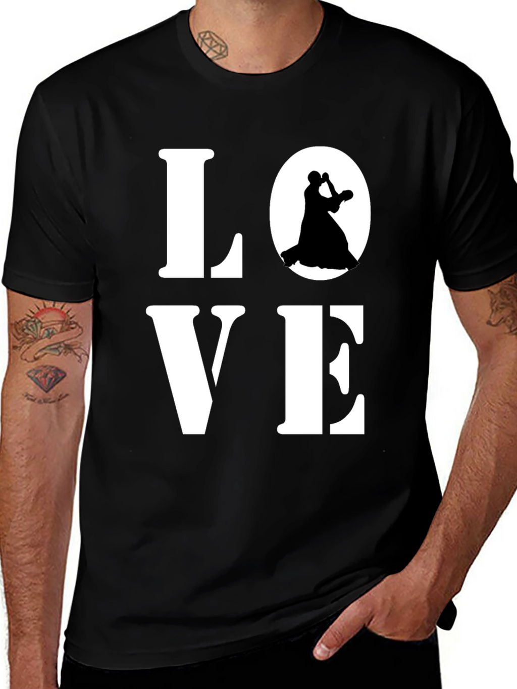 Love to Dance Graphic T-Shirt - Black