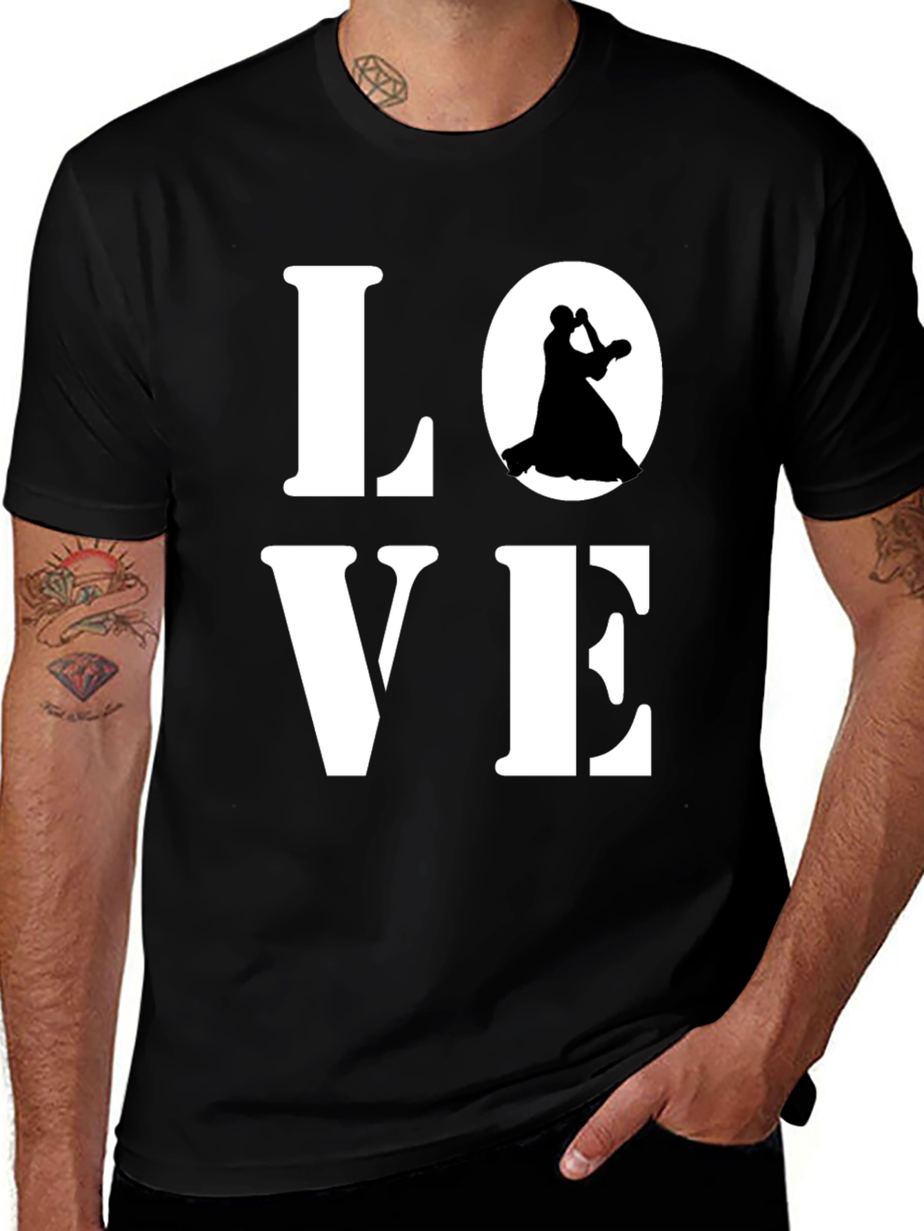 Love to Dance Graphic T-Shirt - Black
