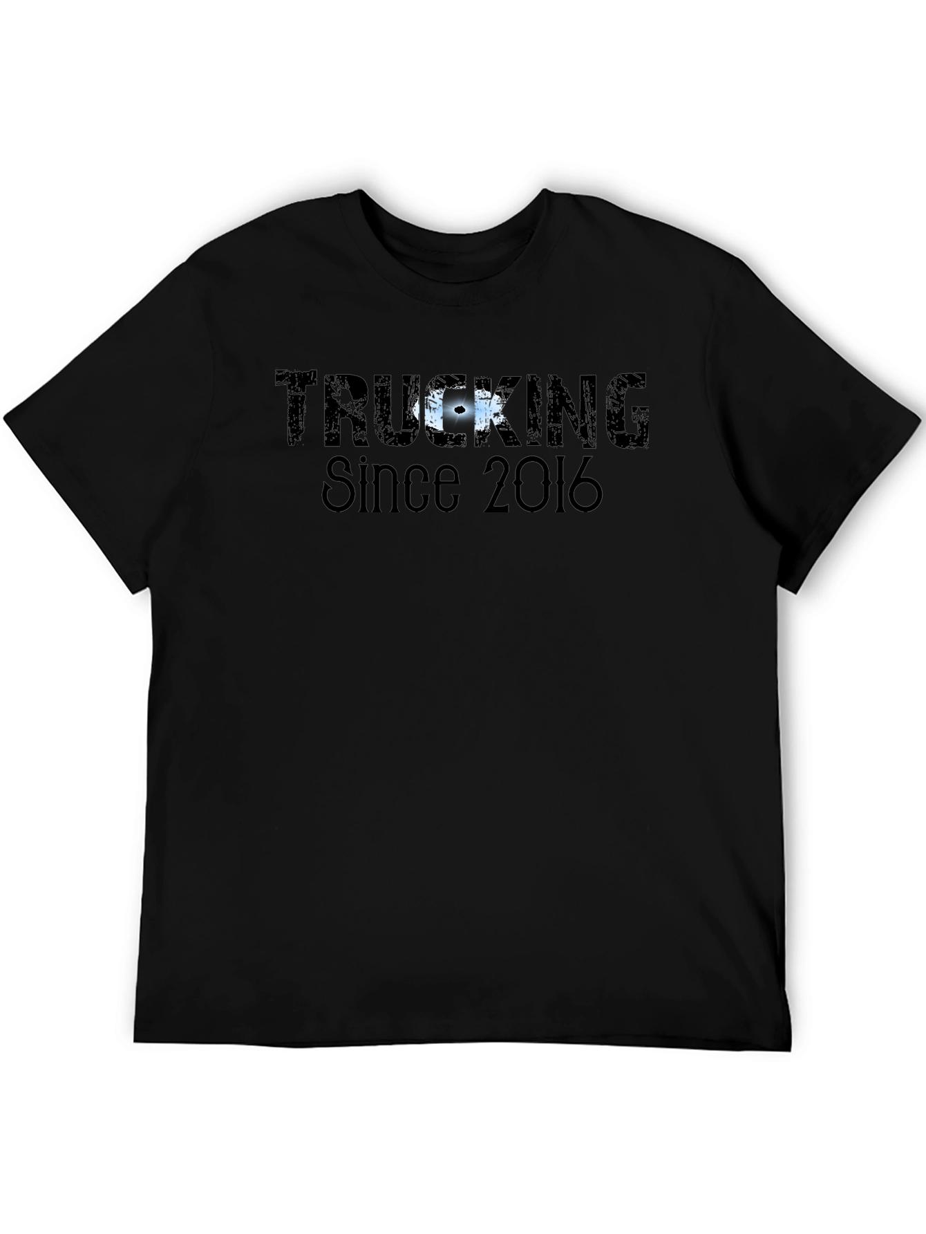 Trucking Since 2016 Black T-Shirt