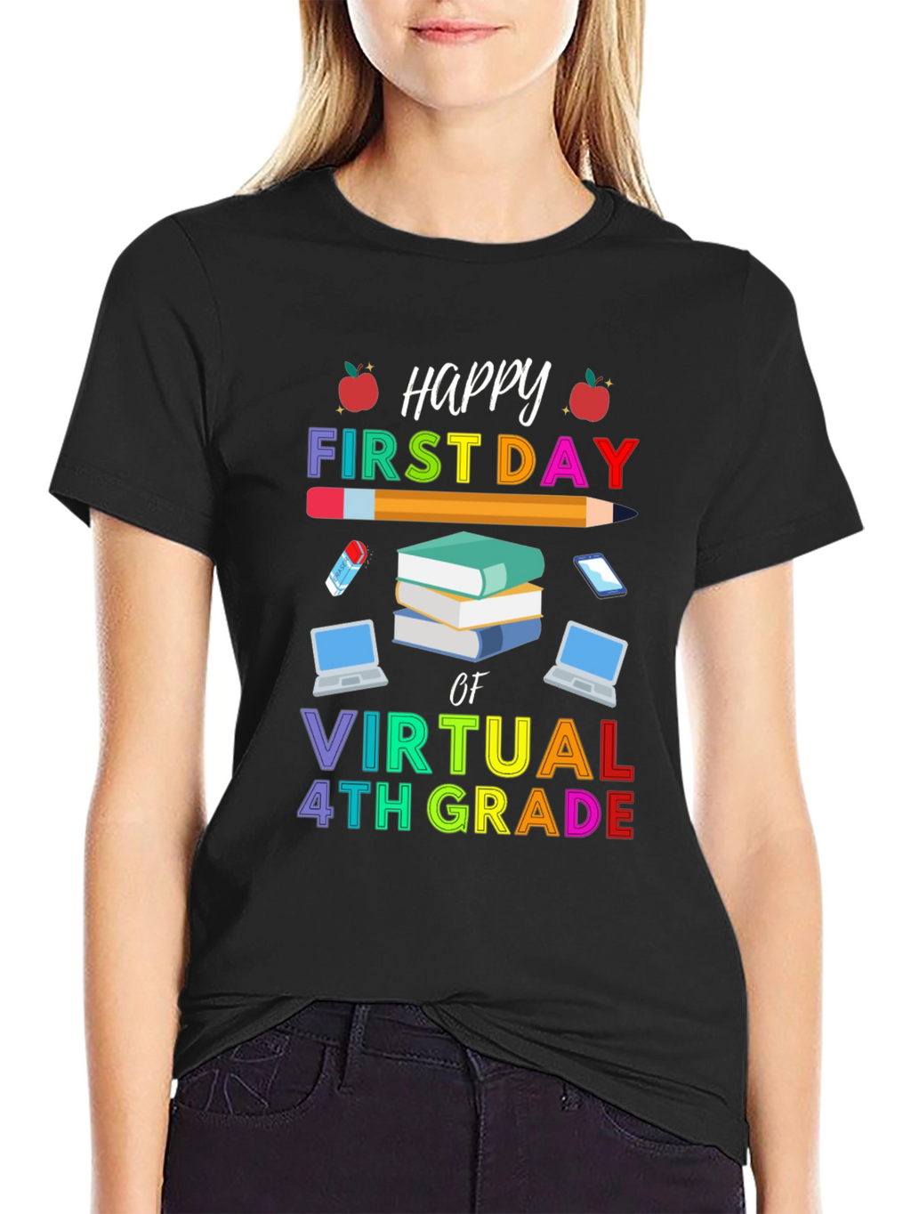 Happy First Day of Virtual 4th Grade T-Shirt