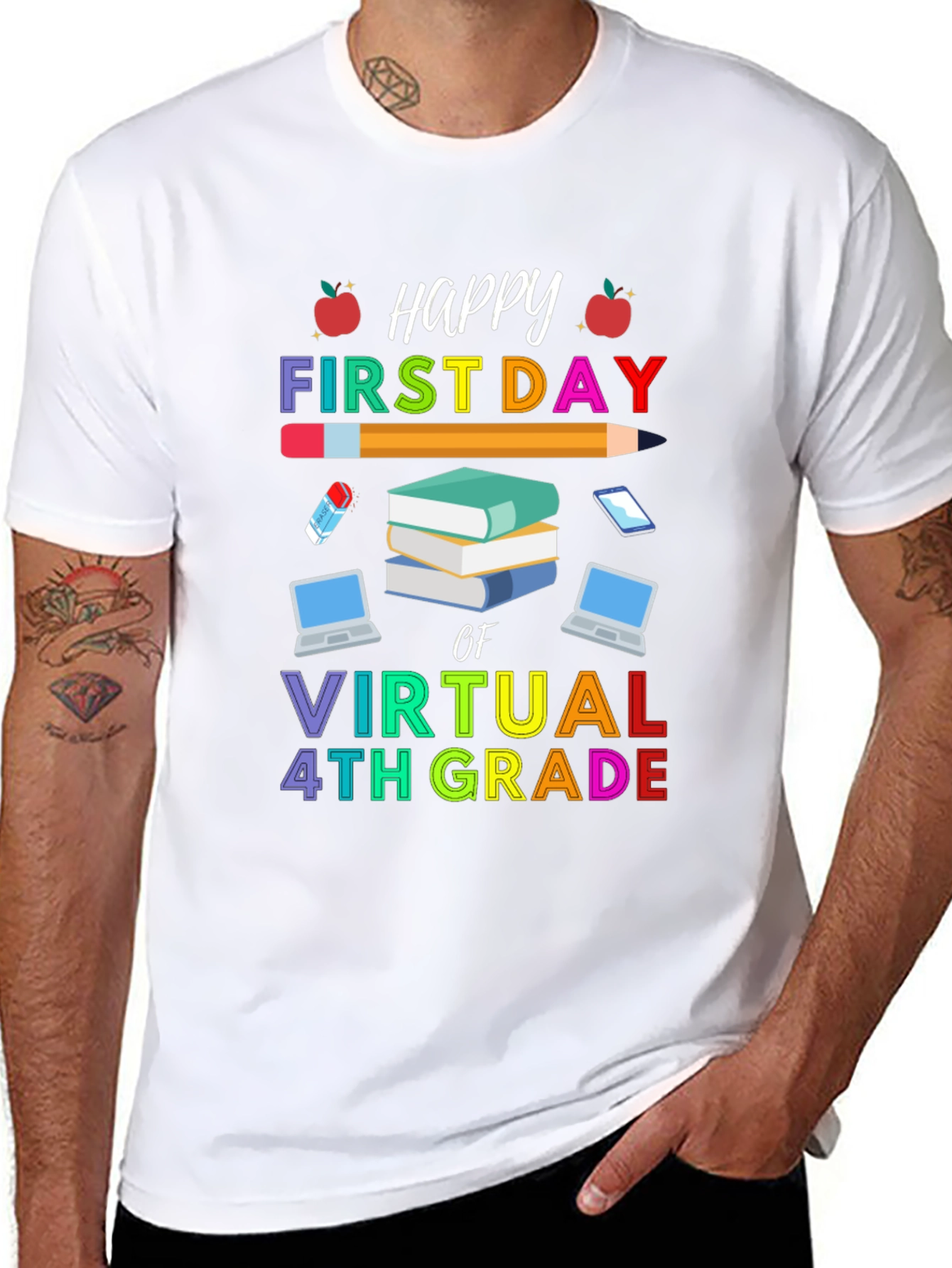 Happy First Day of Virtual 4th Grade T-Shirt