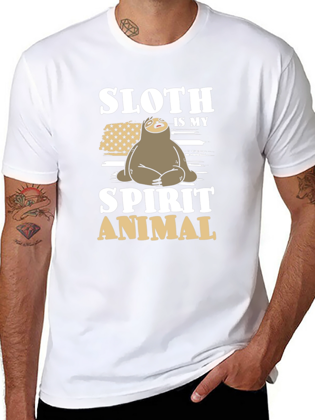 Sloth Spirit Animal Graphic Tee