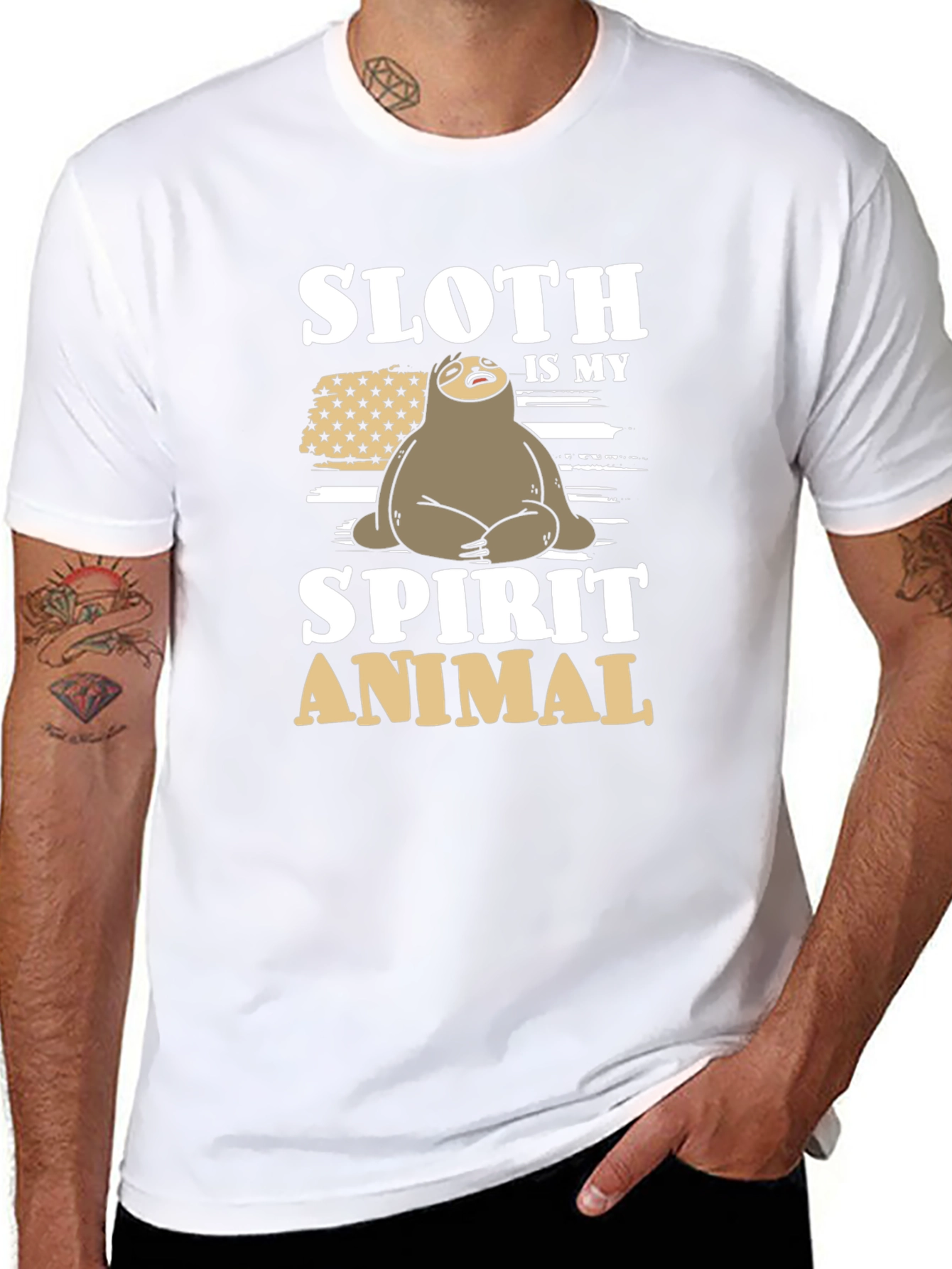 Sloth Spirit Animal Graphic Tee