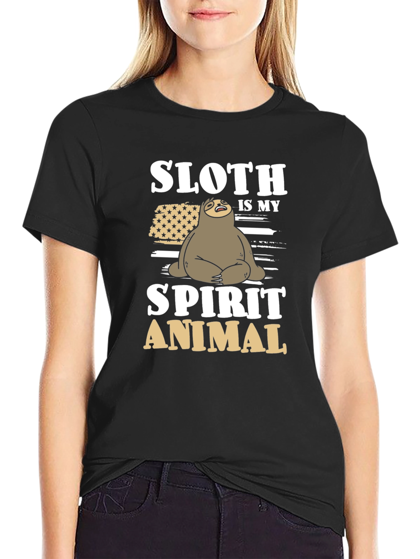 Sloth Spirit Animal Graphic Tee