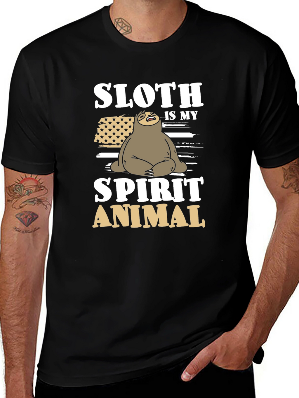 Sloth Spirit Animal Graphic Tee