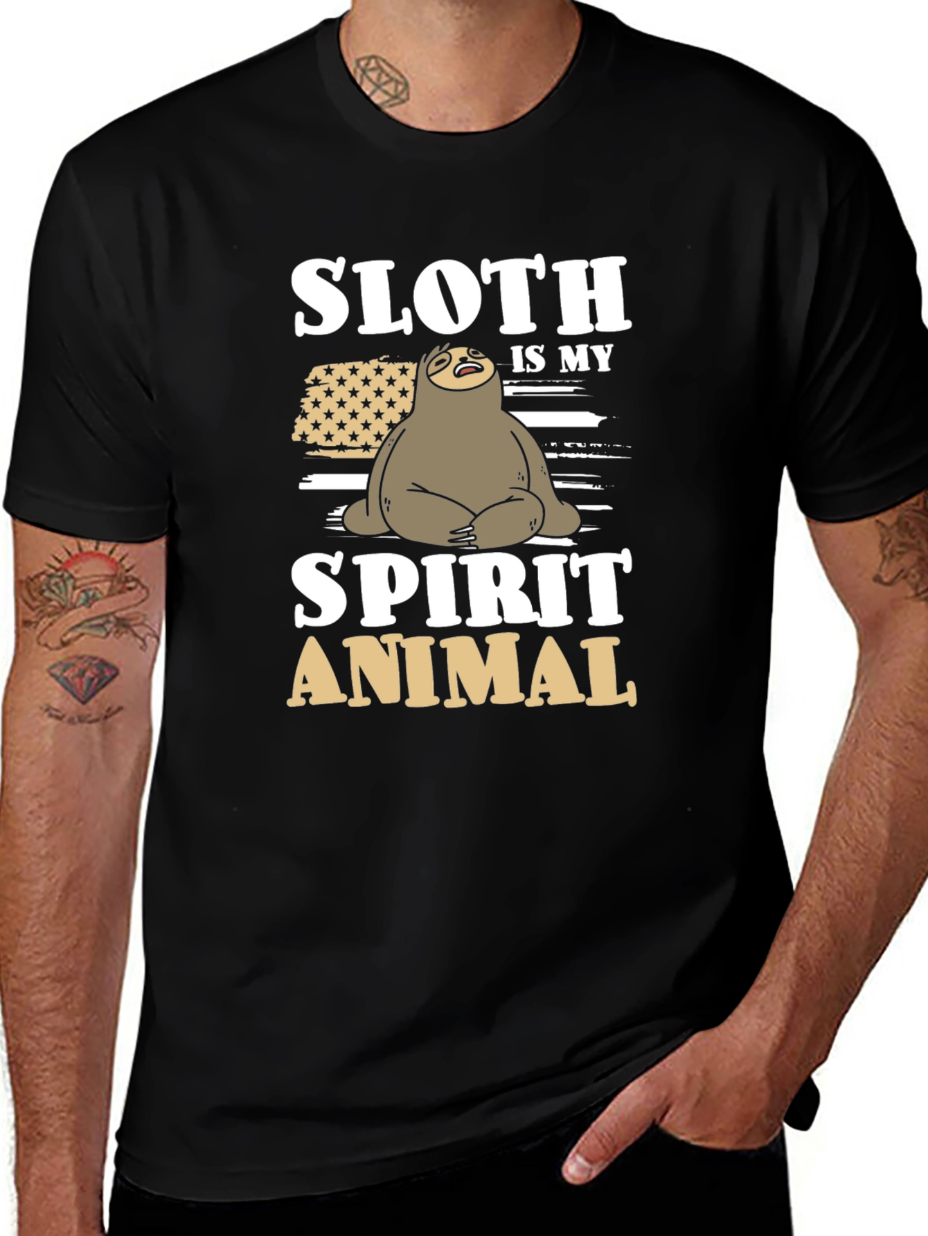 Sloth Spirit Animal Graphic Tee