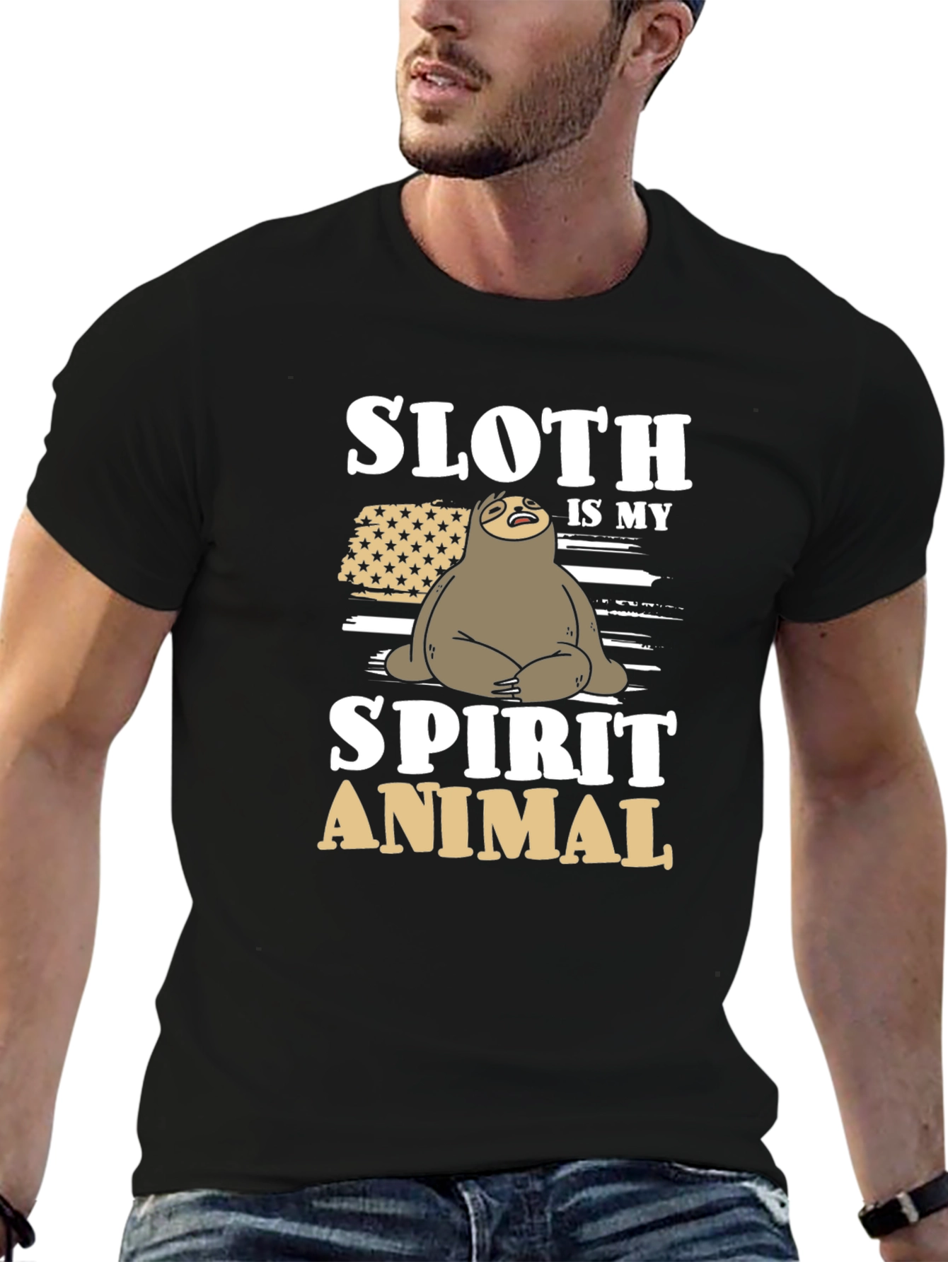 Sloth Spirit Animal Graphic Tee