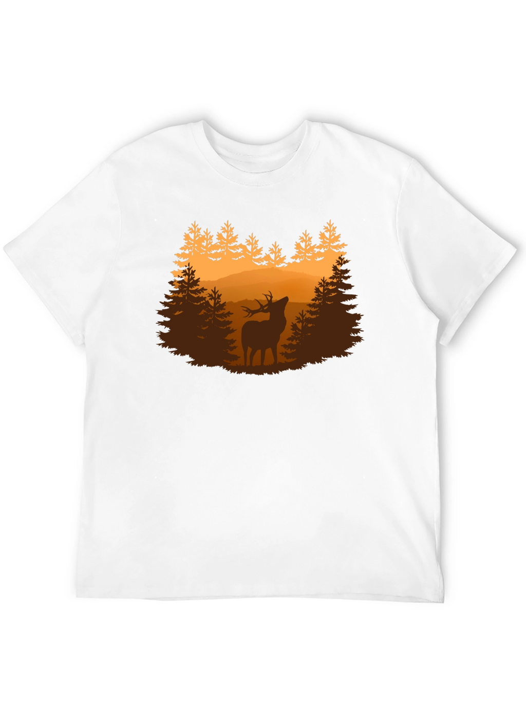 Deer Forest Graphic Tee - Nature Lovers Shirt