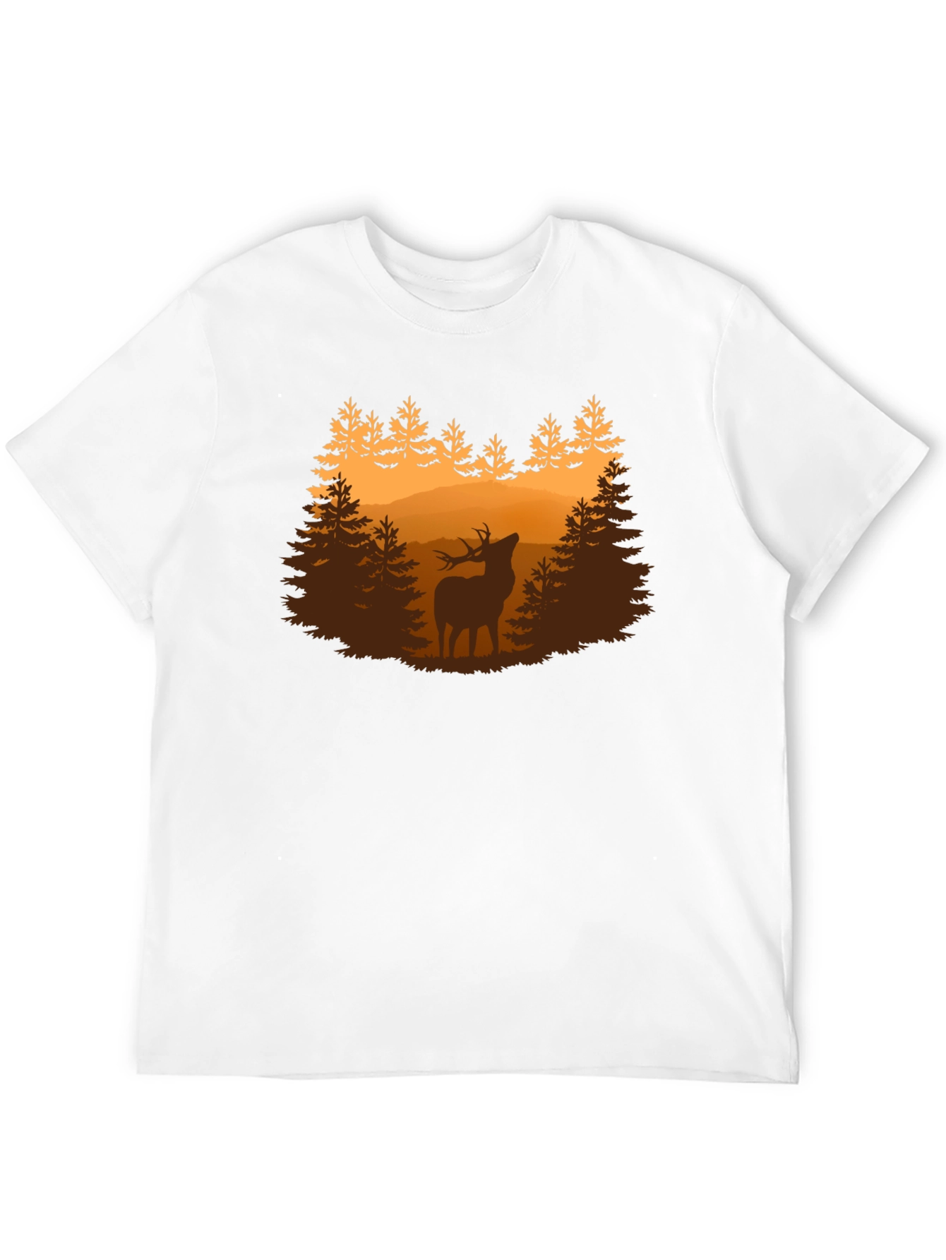 Deer Forest Graphic Tee - Nature Lovers Shirt
