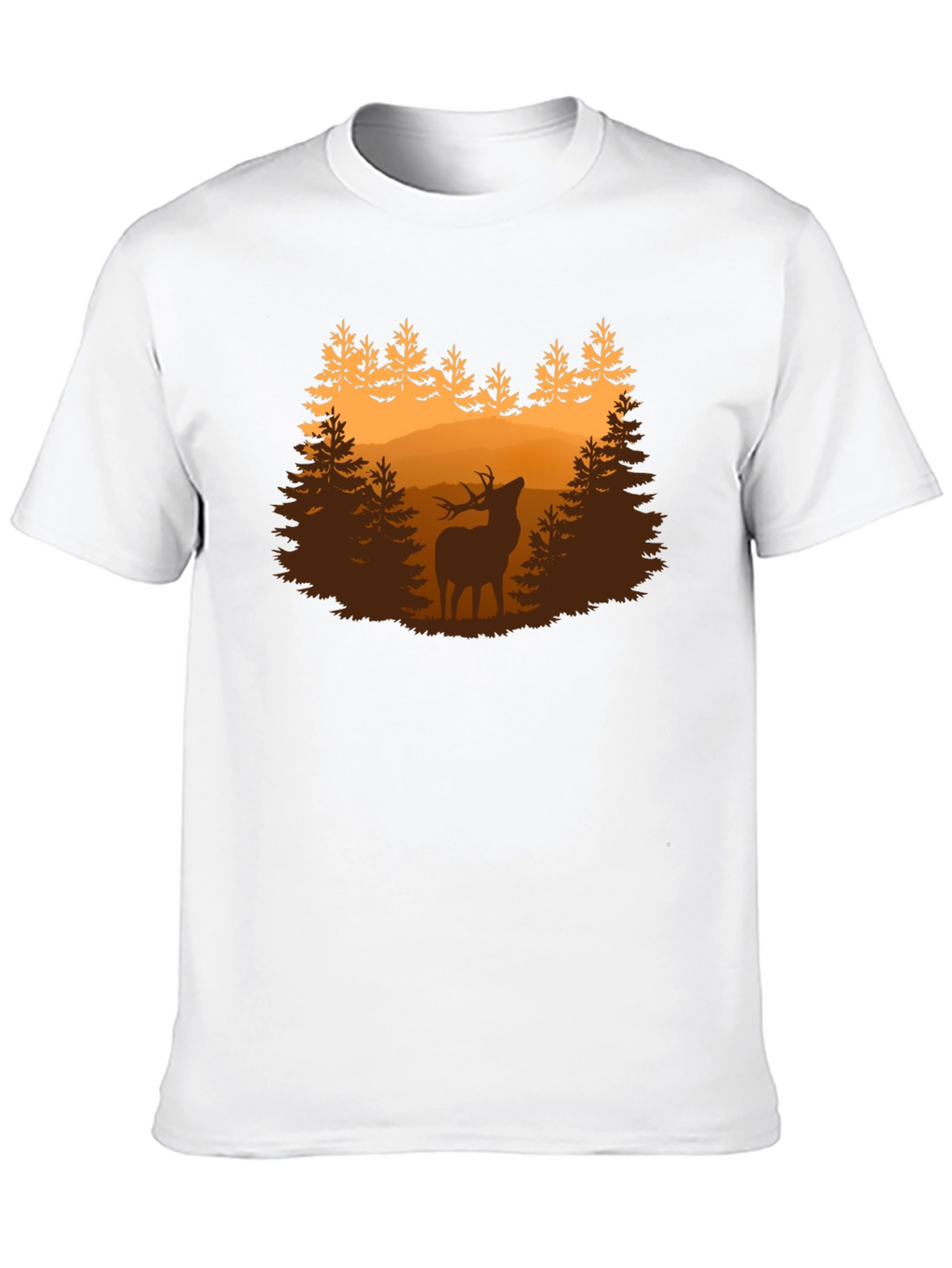 Deer Forest Graphic Tee - Nature Lovers Shirt