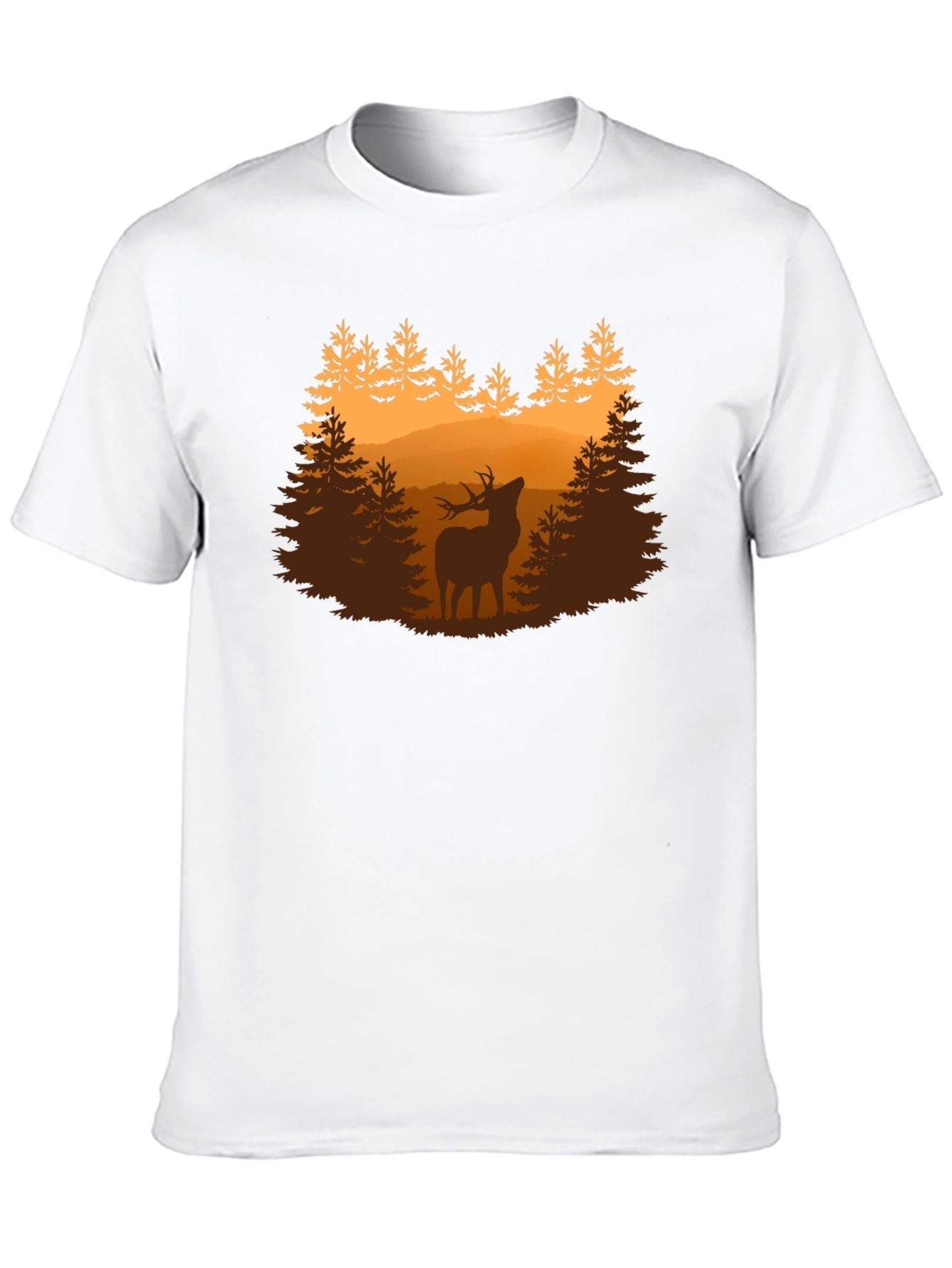 Deer Forest Graphic Tee - Nature Lovers Shirt