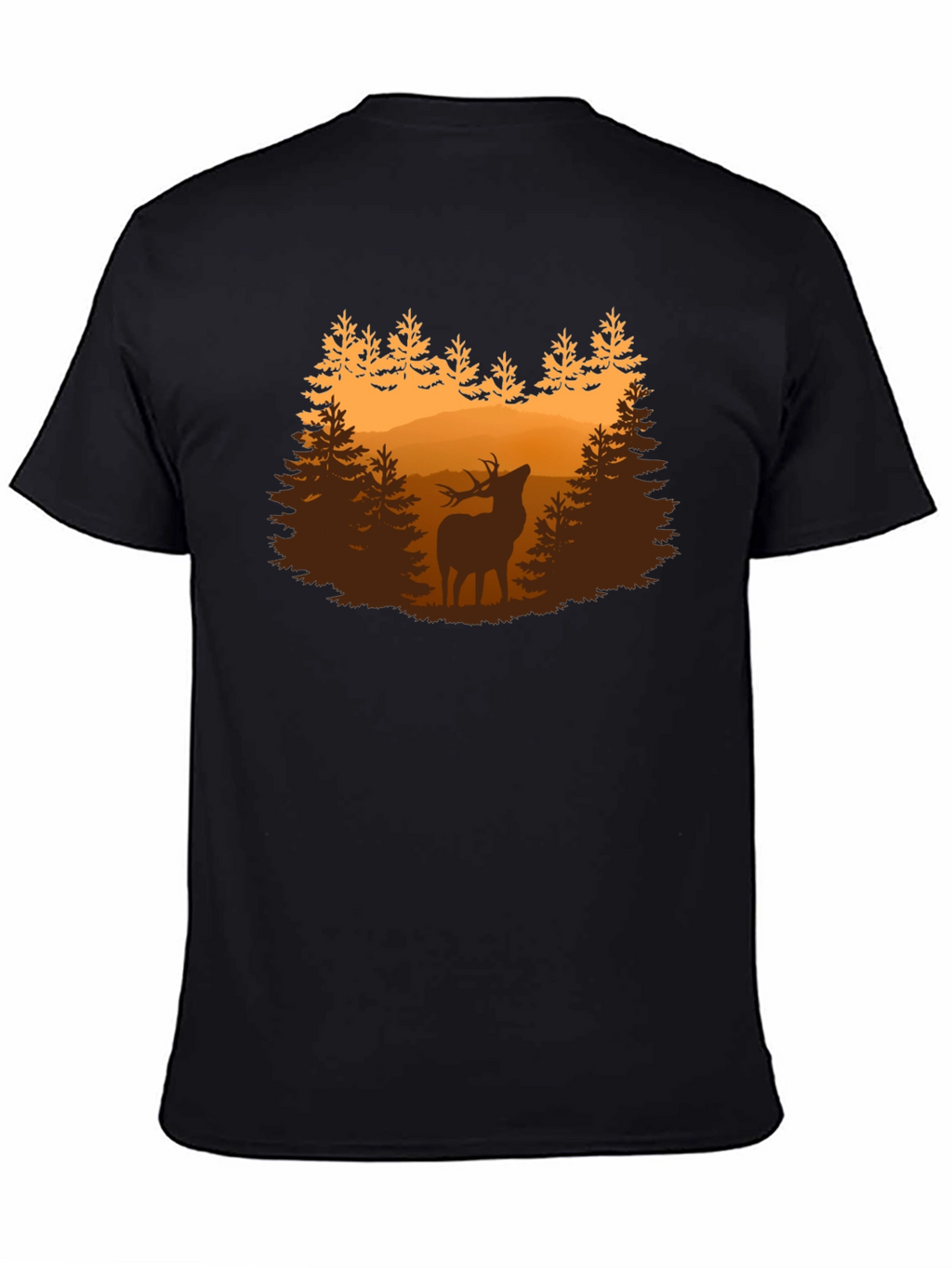 Deer Forest Graphic Tee - Nature Lovers Shirt