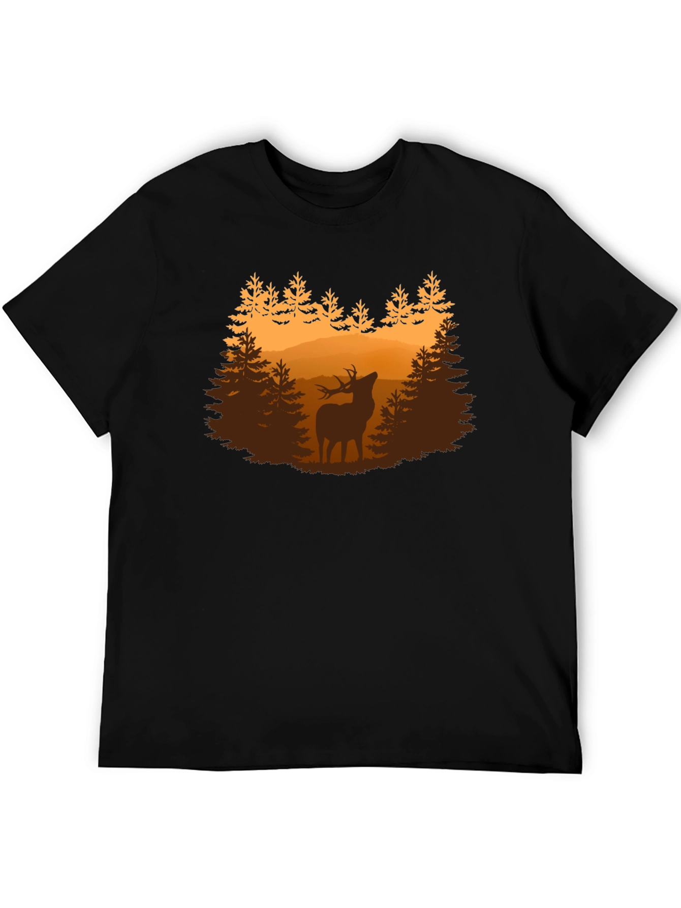 Deer Forest Graphic Tee - Nature Lovers Shirt