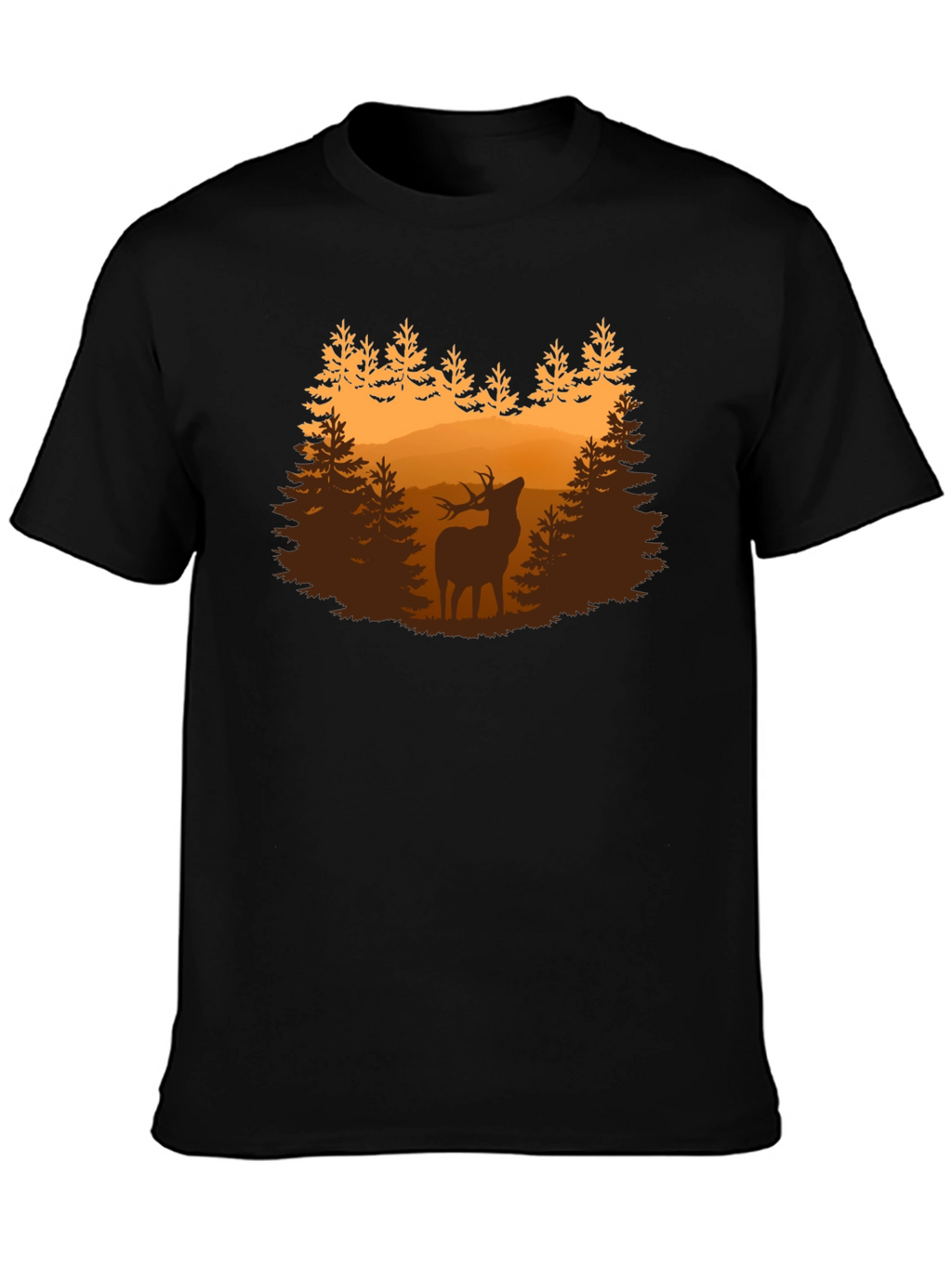 Deer Forest Graphic Tee - Nature Lovers Shirt