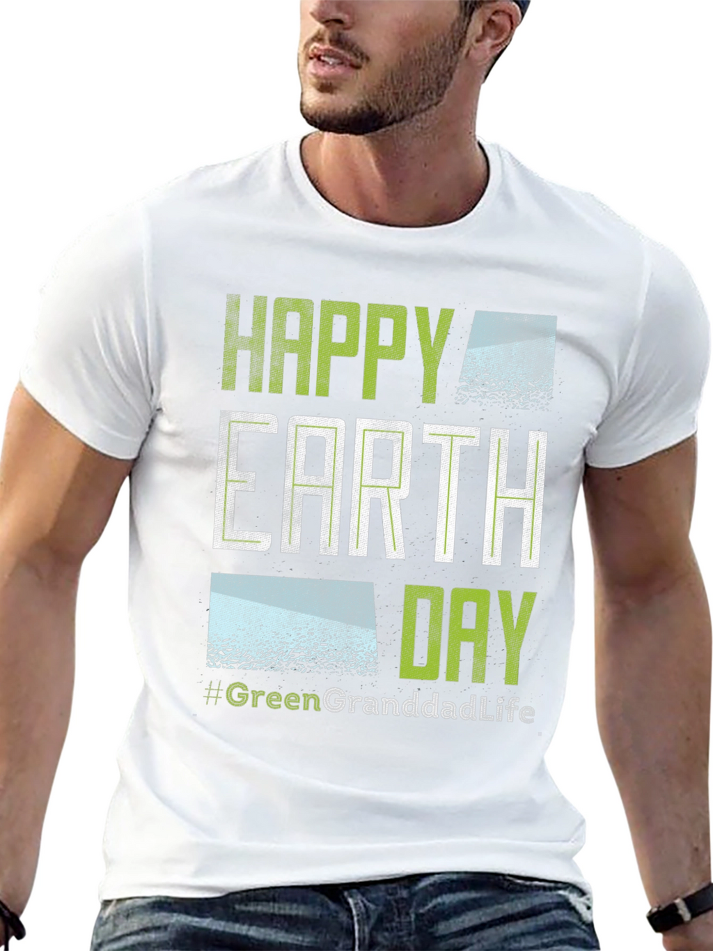 Happy Earth Day Green Granddad Life T-Shirt