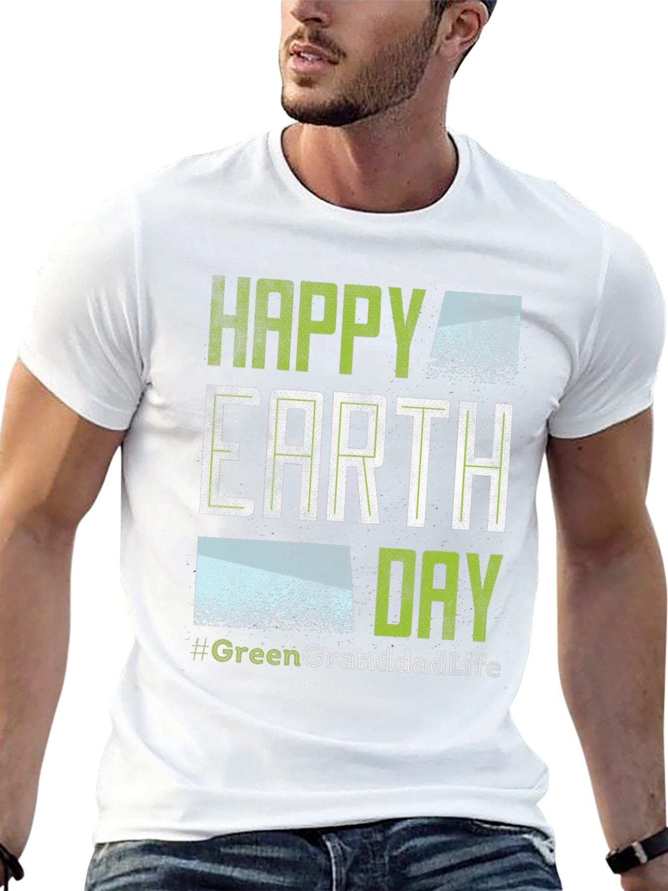 Happy Earth Day Green Granddad Life T-Shirt