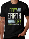 Happy Earth Day Green Granddad Life T-Shirt