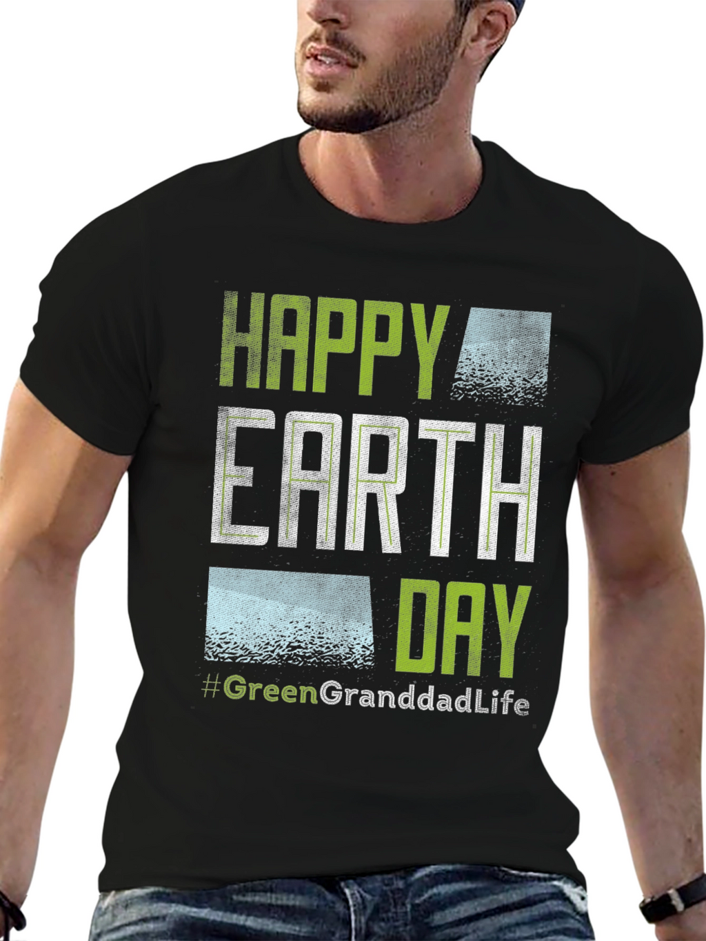 Happy Earth Day Green Granddad Life T-Shirt