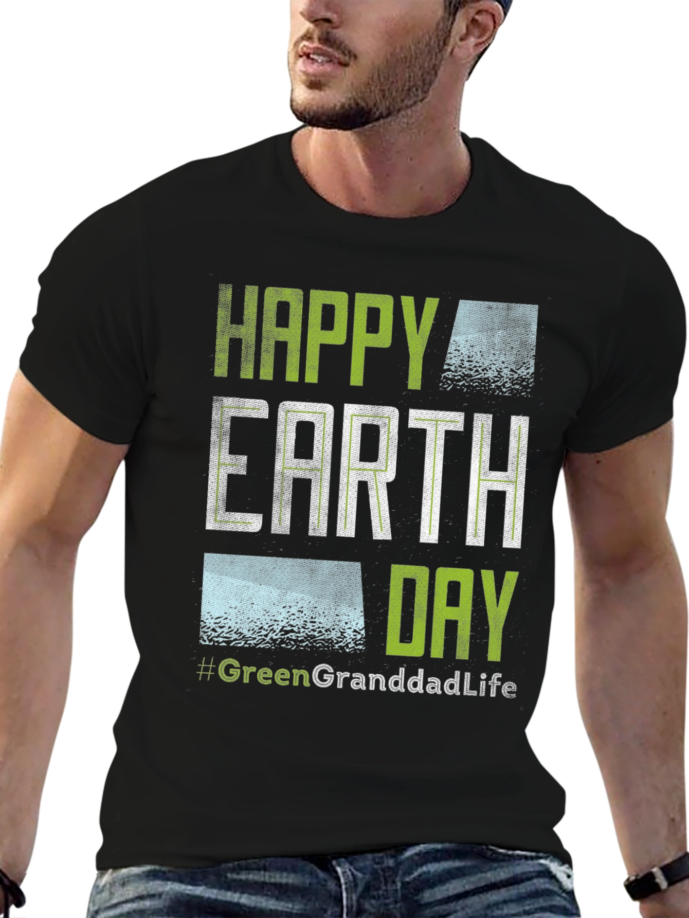 Happy Earth Day Green Granddad Life T-Shirt