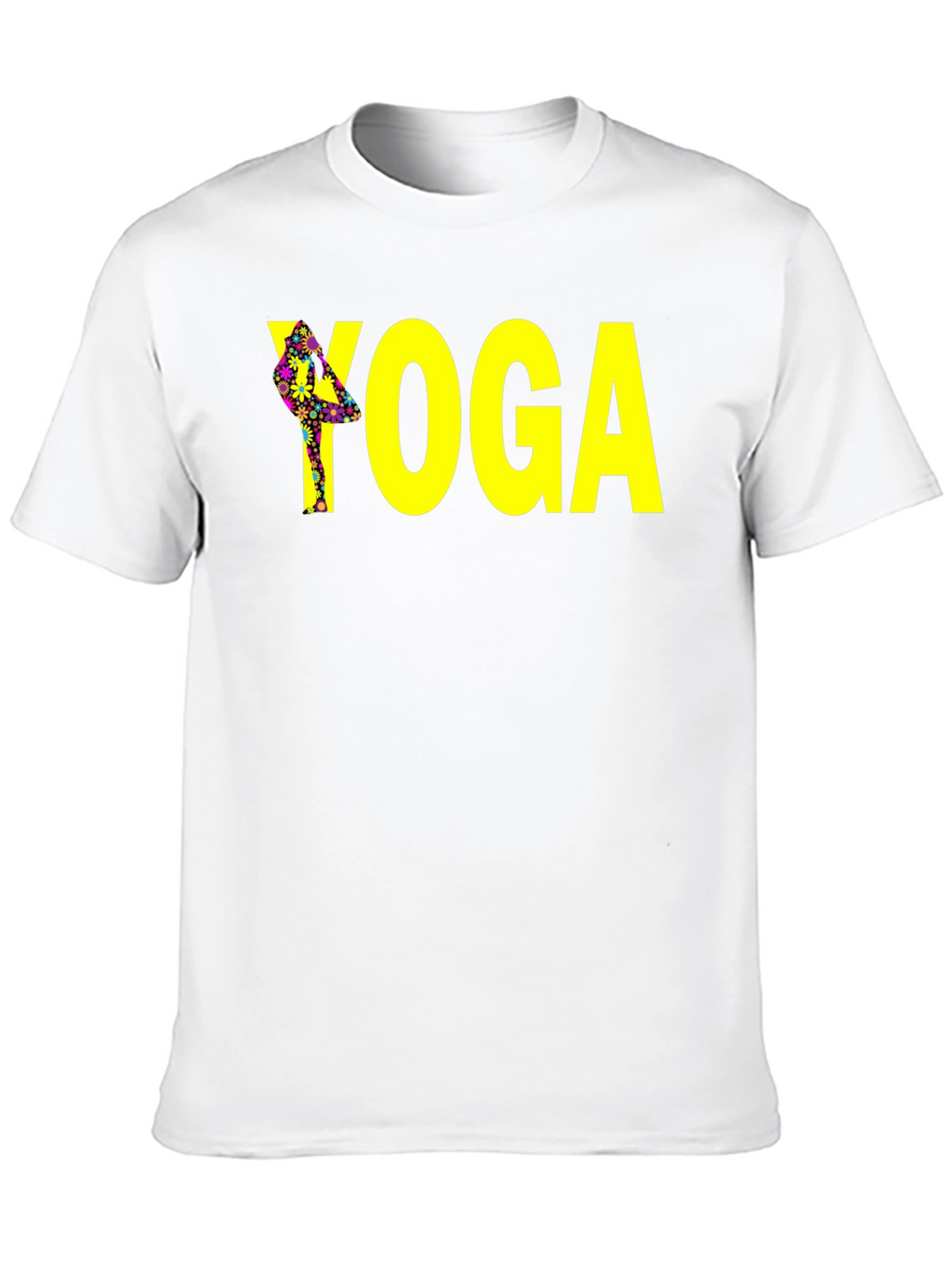Yoga Tree Pose Graphic Tee - Black