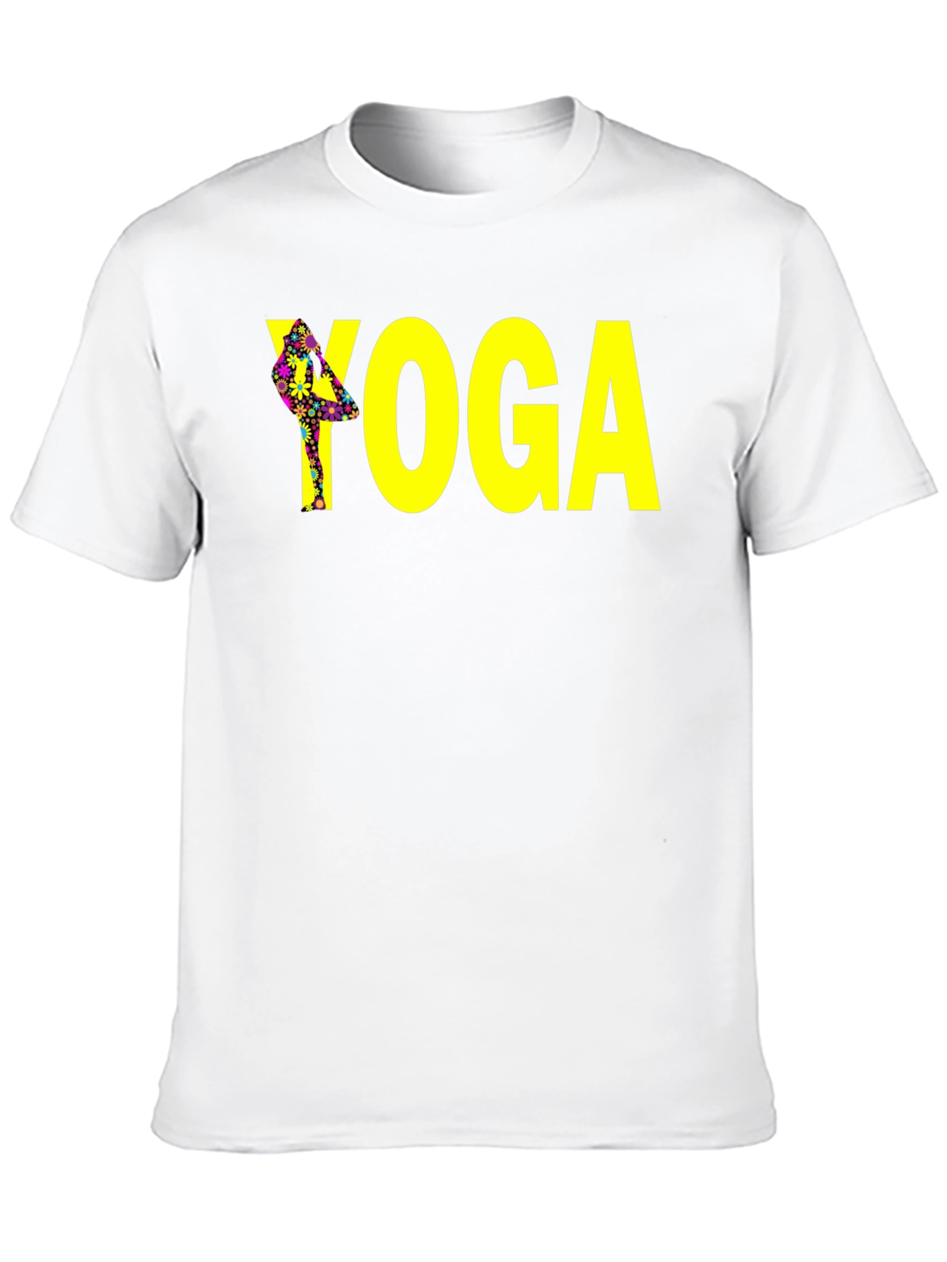 Yoga Tree Pose Graphic Tee - Black