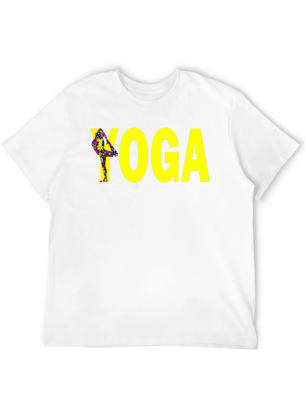Yoga Tree Pose Graphic Tee - Black