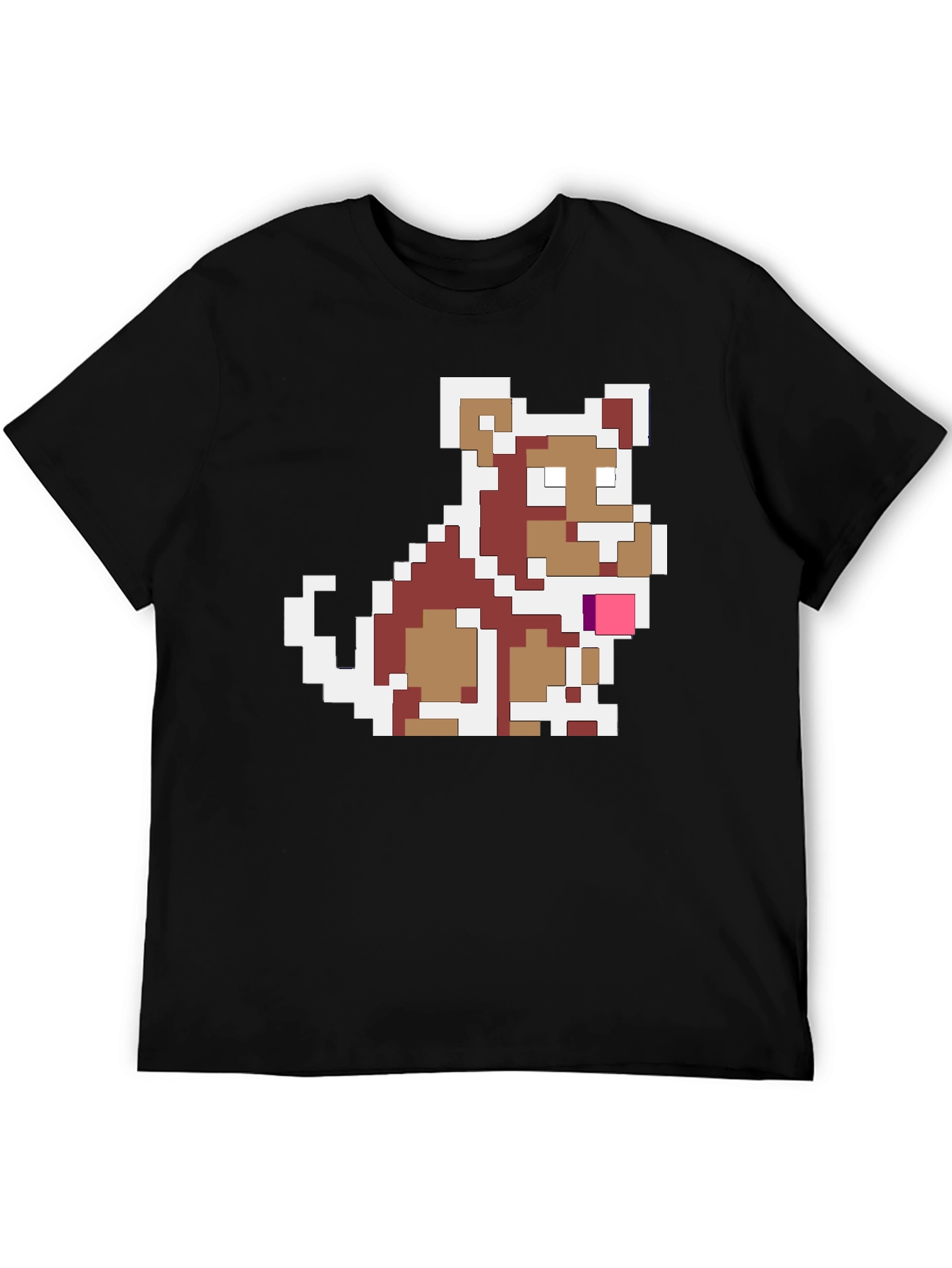 Pixel Dog Graphic Tee - Retro Gamer Style