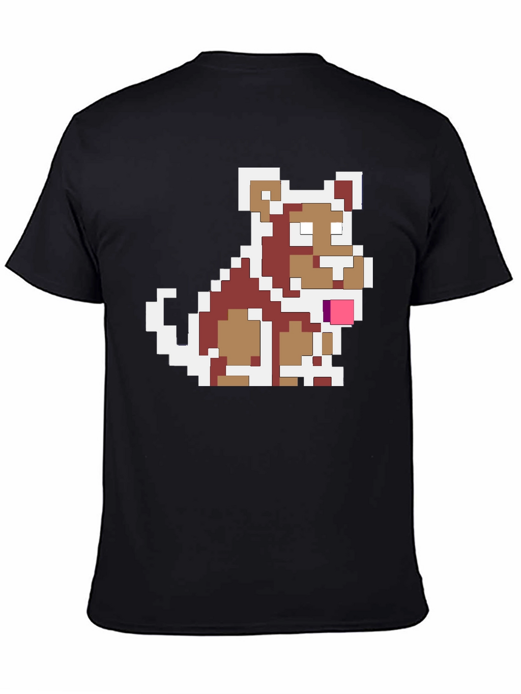 Pixel Dog Graphic Tee - Retro Gamer Style
