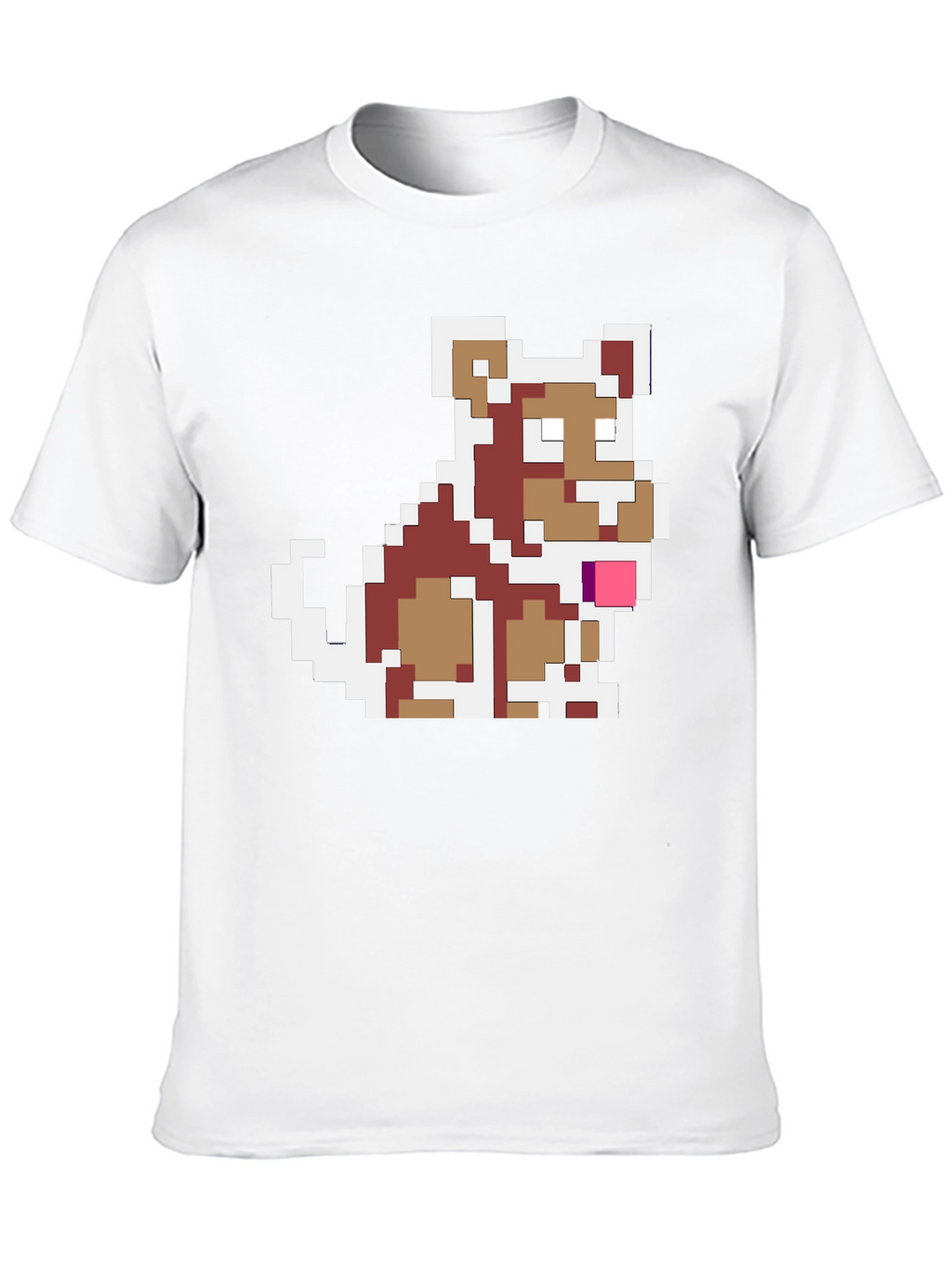 Pixel Dog Graphic Tee - Retro Gamer Style