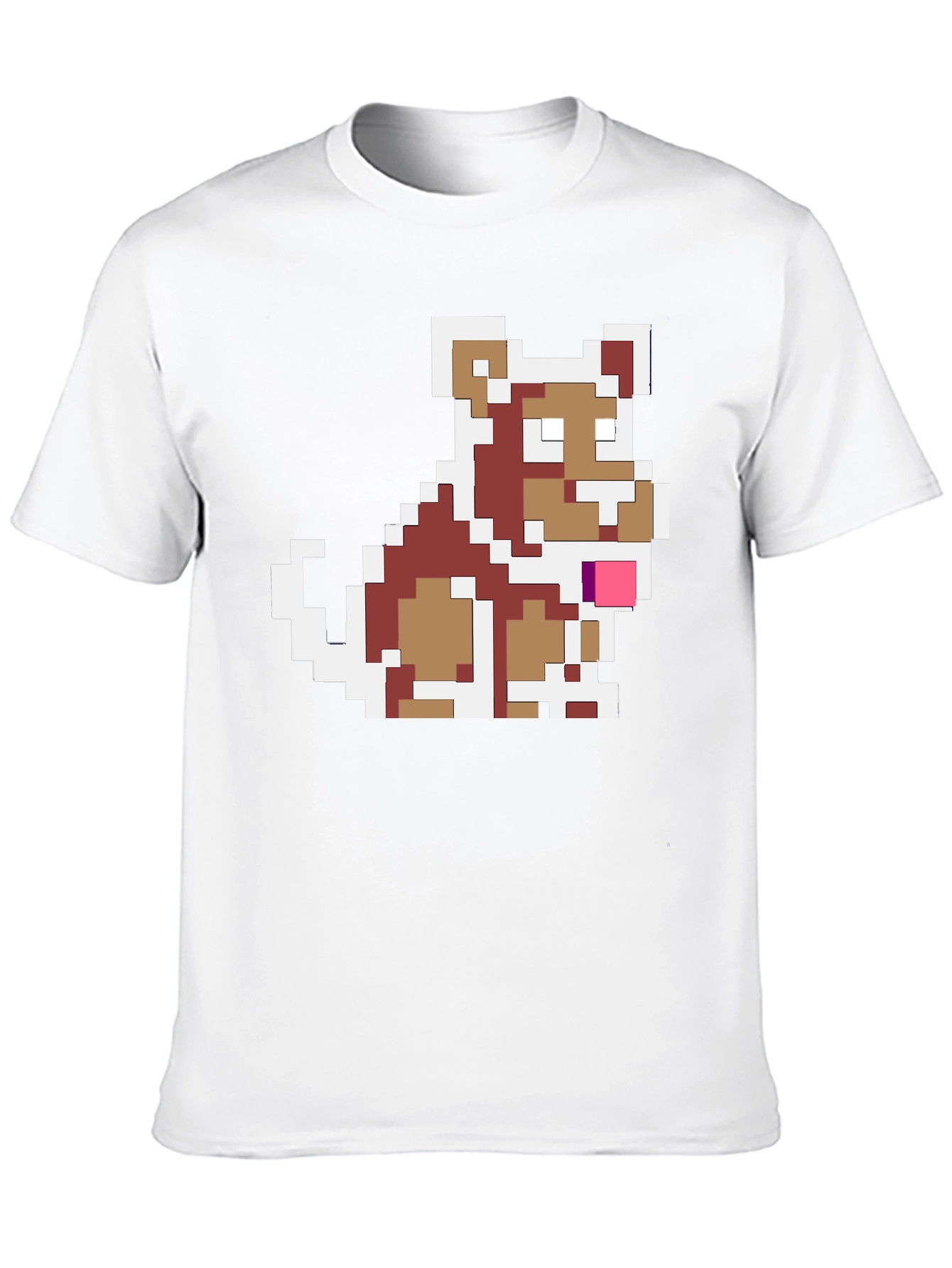 Pixel Dog Graphic Tee - Retro Gamer Style