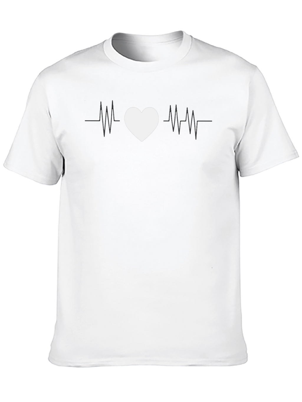 Heartbeat Love Graphic Tee - Black