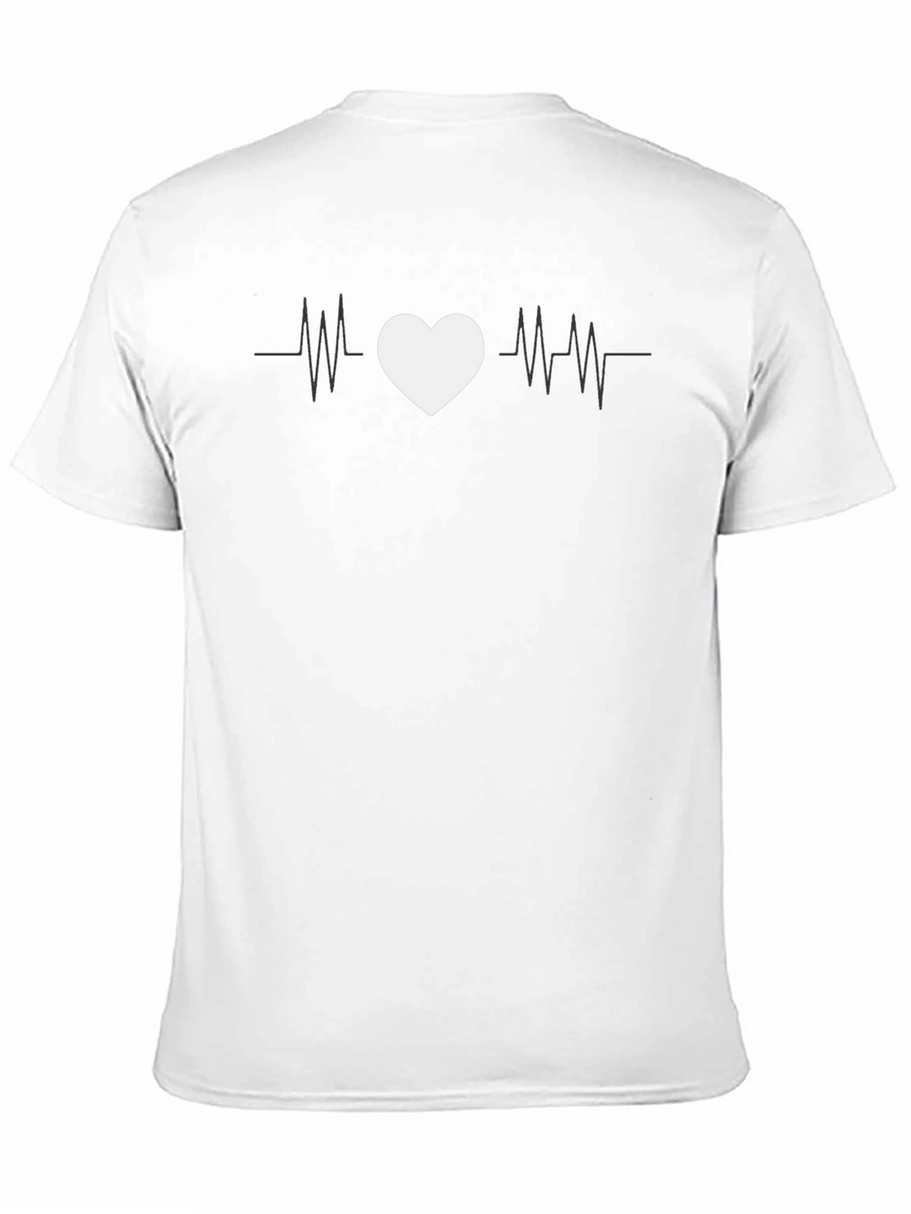 Heartbeat Love Graphic Tee - Black