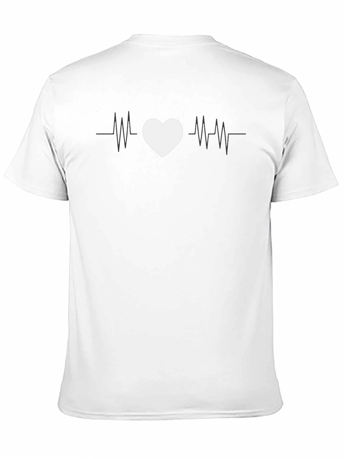 Heartbeat Love Graphic Tee - Black