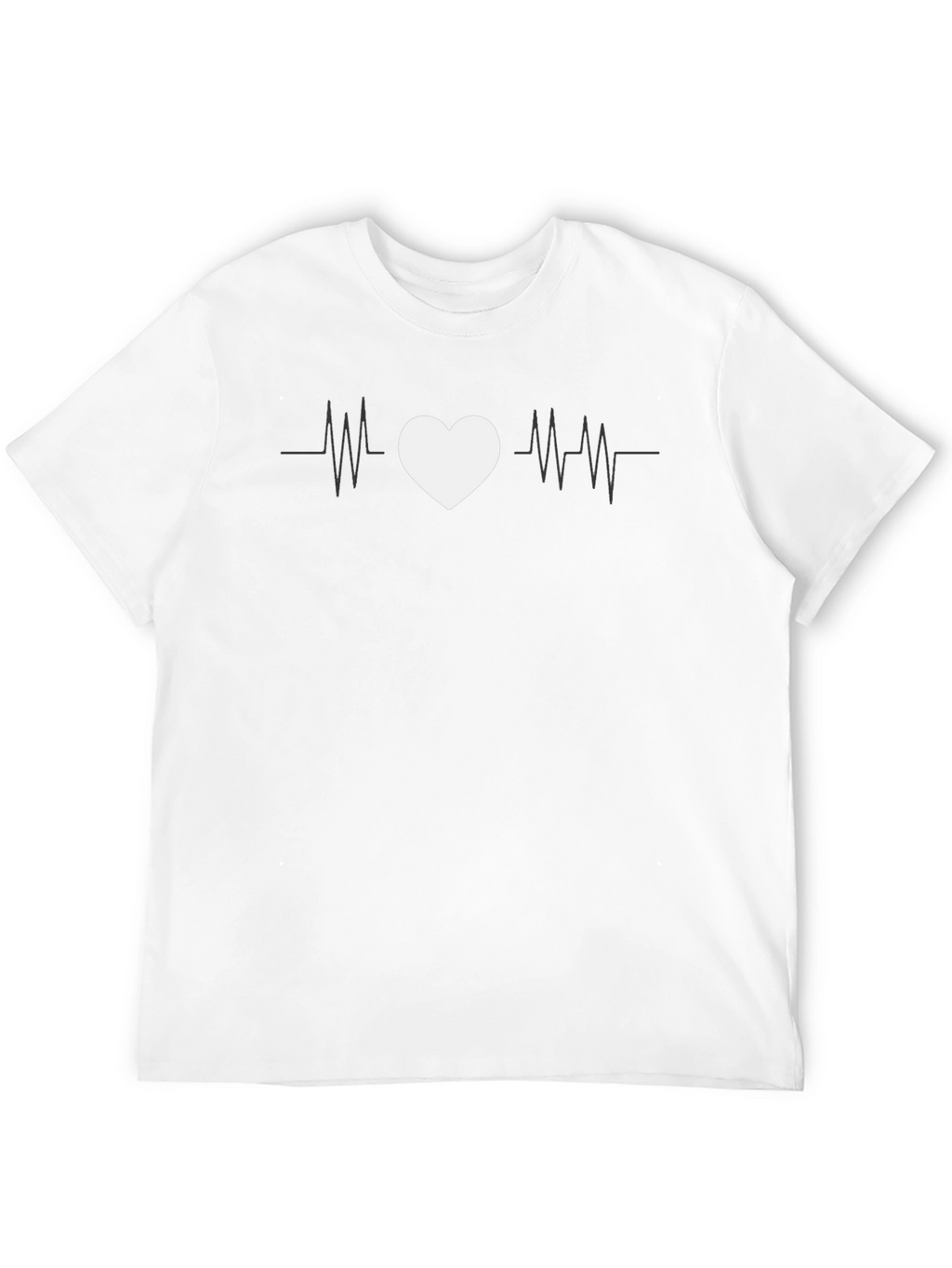 Heartbeat Love Graphic Tee - Black