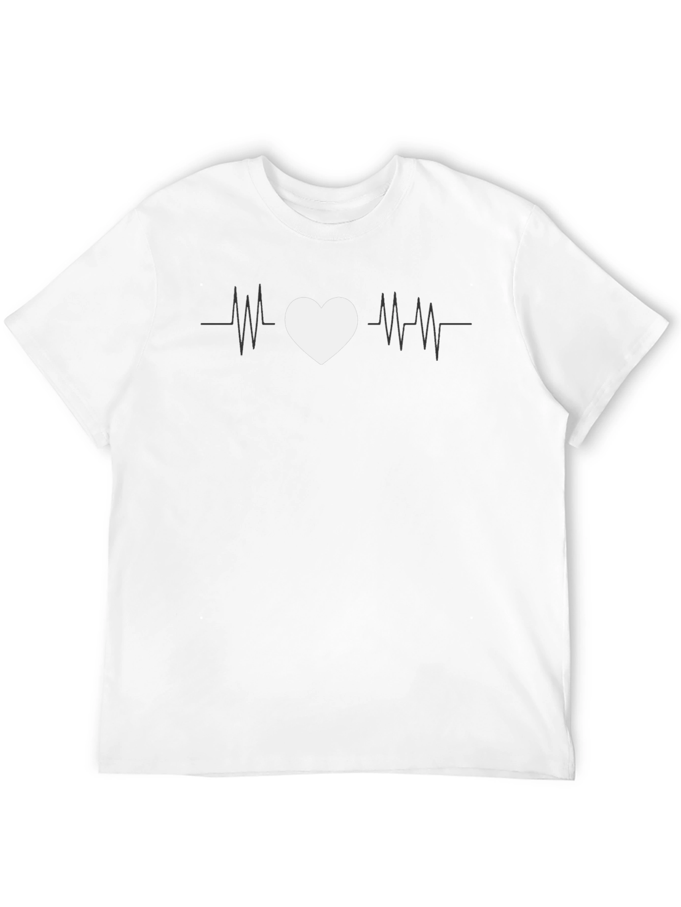 Heartbeat Love Graphic Tee - Black